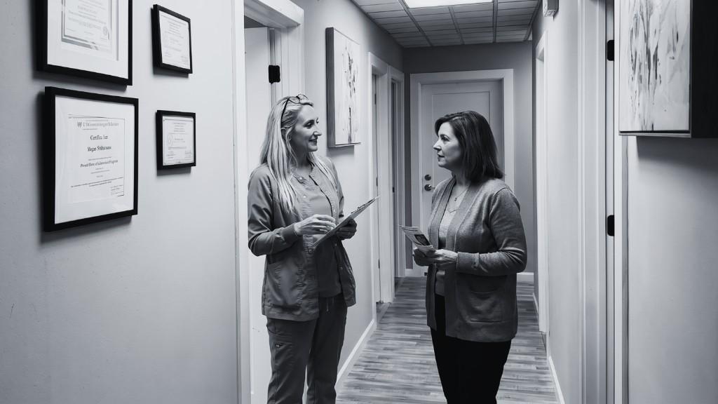 NY Drip Lounge clinician consulting with a client