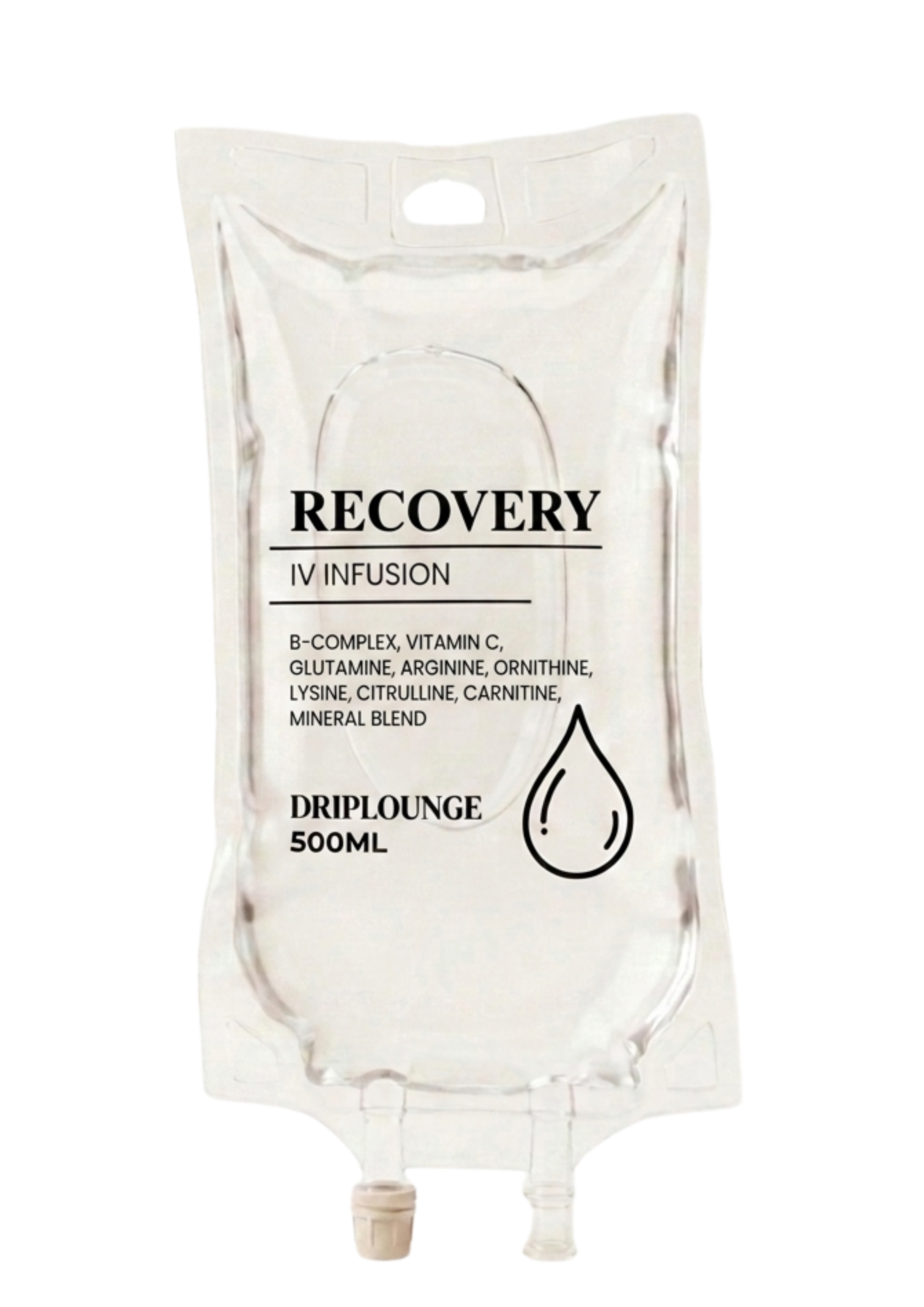 Recovery IV infusion bag