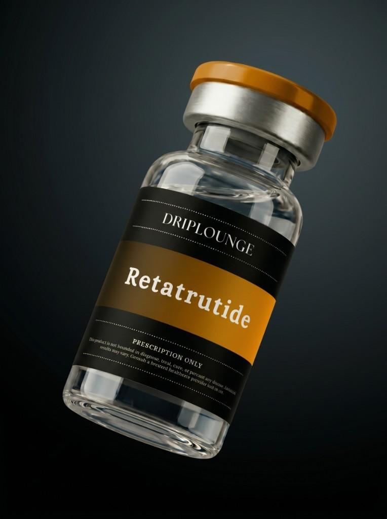 Retatrutide investigational weight loss medication vial from NY Drip Lounge
